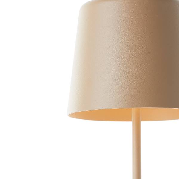 LED-Tischleuchte Kaami - Eisen / Kunststoff - 1-flammig - Cappuccino - 1er Set - Image 9
