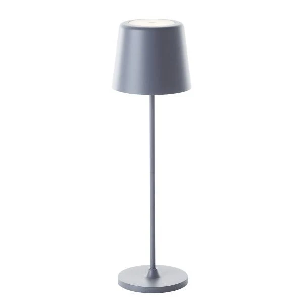 LED-Tischleuchte Kaami - Eisen / Kunststoff - 1-flammig - Grau - 1er Set - Image 6