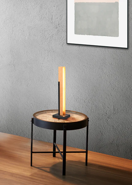 LED-Tischleuchte Kerala - Kiefer massiv / Stahl - 1-flammig - Image 2