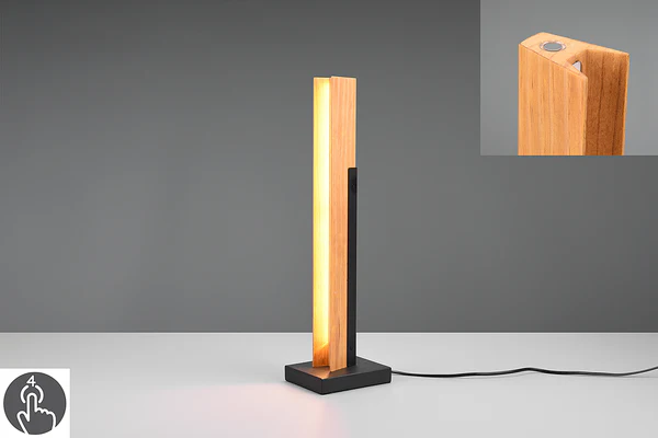 LED-Tischleuchte Kerala - Kiefer massiv / Stahl - 1-flammig - Image 8
