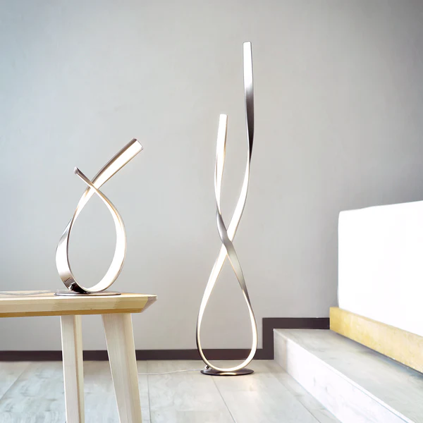LED-Tischleuchte Linda - Aluminium / Acrylglas - 1-flammig - Silber - Image 2