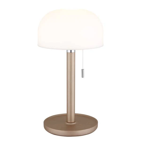 LED-Tischleuchte Norman - Acrylglas / Bambus massiv - 1-flammig - Beige