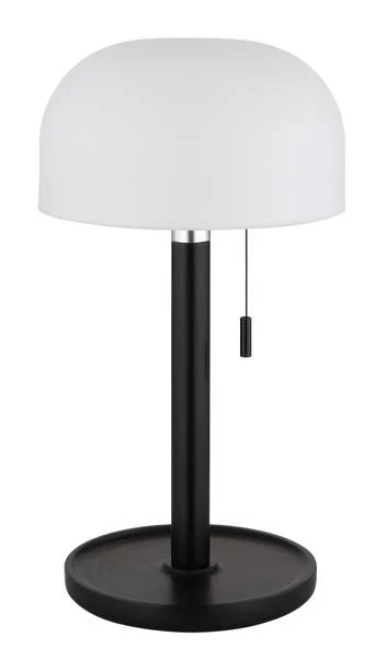 LED-Tischleuchte Norman - Acrylglas / Bambus massiv - 1-flammig - Schwarz - Image 3