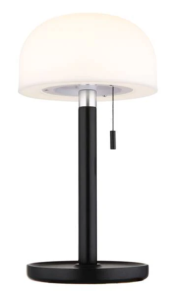 LED-Tischleuchte Norman - Acrylglas / Bambus massiv - 1-flammig - Schwarz - Image 4