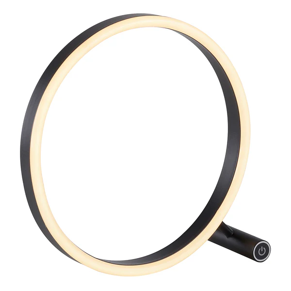 LED-Tischleuchte Ritus - Kunststoff / Aluminium - 1-flammig - Schwarz