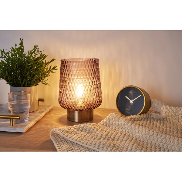 LED-Tischleuchte Sparkling Glamour - Klarglas / Messing - 1-flammig - Image 3