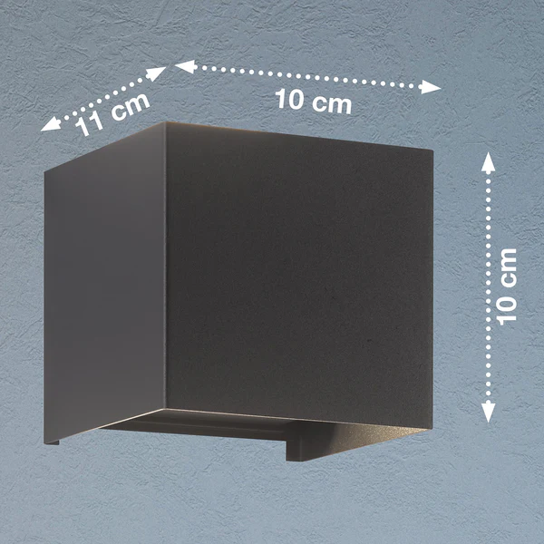 LED-Wandleuchte Atassu V - Aluminium - 2-flammig - Image 5