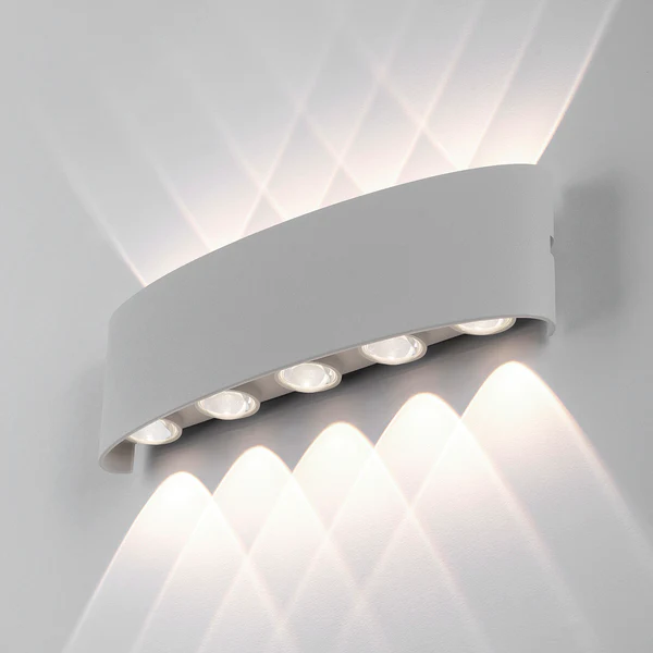 LED-Wandleuchte Carlo II - Aluminium - Flammenanzahl: 10 - Image 4