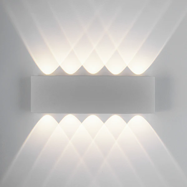 LED-Wandleuchte Carlo II - Aluminium - Flammenanzahl: 10 - Image 5
