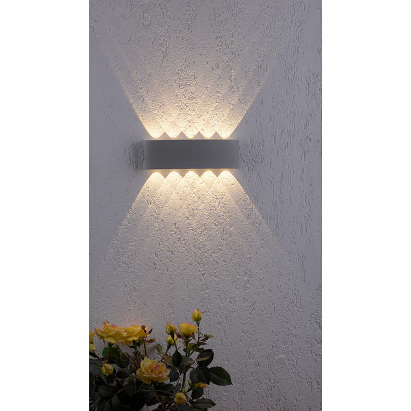 LED-Wandleuchte Carlo II - Aluminium - Flammenanzahl: 10 - Image 7