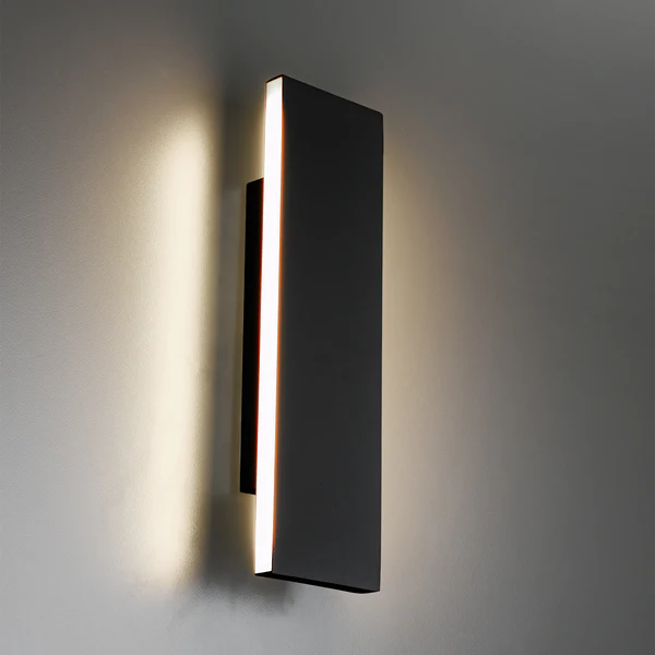 LED-Wandleuchte Concha - Aluminium - 2-flammig - Schwarz - Breite: 28 cm - Image 4