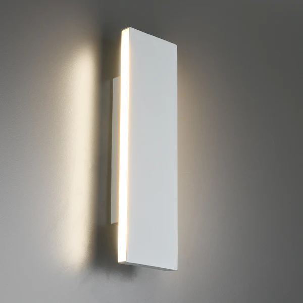LED-Wandleuchte Concha - Aluminium - 2-flammig - Weiß - Breite: 28 cm - Image 4