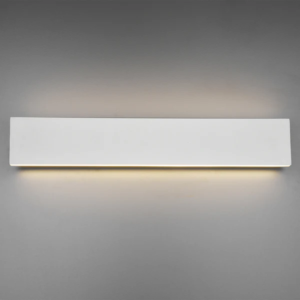 LED-Wandleuchte Concha - Aluminium - 2-flammig - Weiß - Breite: 47 cm - Image 2