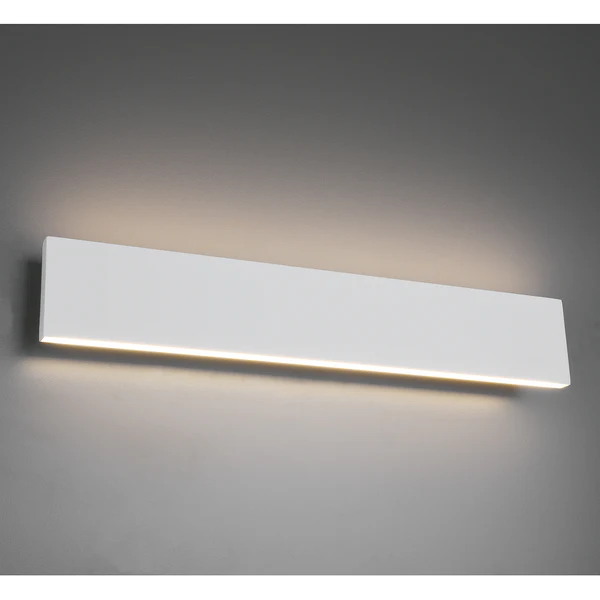 LED-Wandleuchte Concha - Aluminium - 2-flammig - Weiß - Breite: 47 cm - Image 3