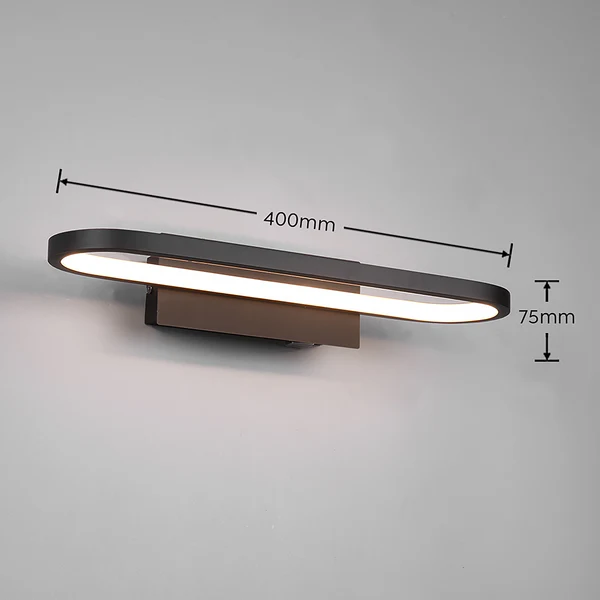 LED-Wandleuchte Gianni Typ B - Silikon / Eisen - 1-flammig - Image 9