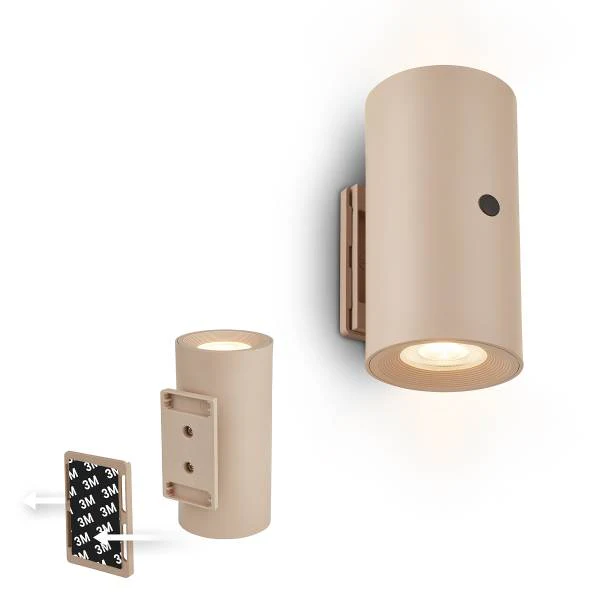 LED-Wandleuchte Misy - Polypropylen - Beige - Image 4