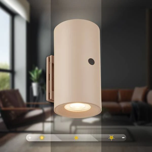 LED-Wandleuchte Misy - Polypropylen - Beige - Image 8