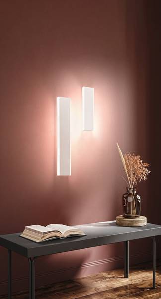 LED-Wandleuchte Muur - Eisen / Acrylglas - 1-flammig - Weiß - Breite: 31 cm - Image 2