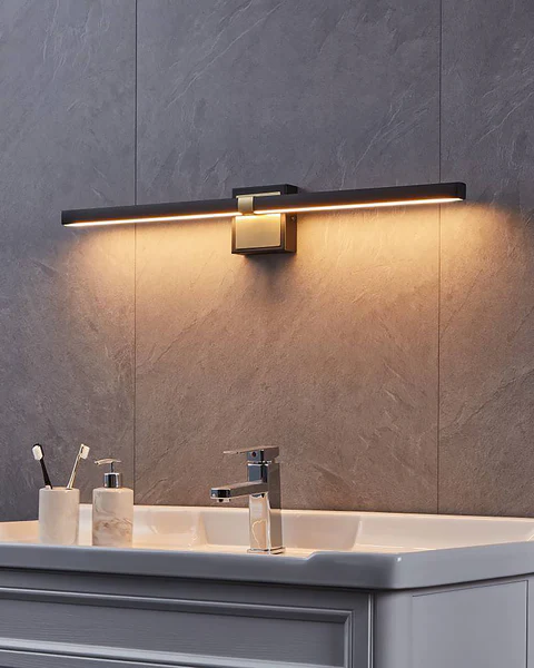 LED-Wandleuchte Peguera - Polycarbonat / Stahl - 1-flammig - Breite: 80 cm - Image 3
