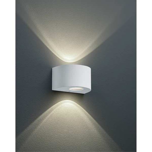 LED-Wandleuchte Rosario - Polyethylen - 2-flammig - Weiß - Image 2