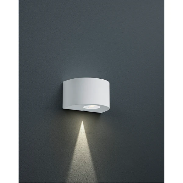 LED-Wandleuchte Rosario - Polyethylen - 2-flammig - Weiß - Image 3