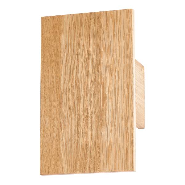 LED-Wandleuchte Shine Wood Panel - Eisen / Eiche Massiv - 4-flammig - Image 3