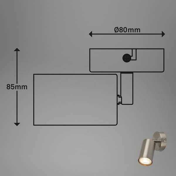 LED Wandleuchte Spot Tib - Silber - Image 5