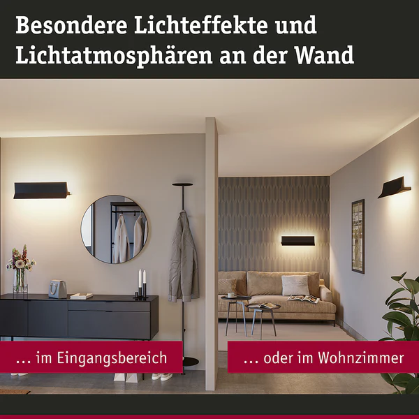 LED-Wandleuchte Stine Typ B - Metall Schwarz - 1-flammig - Schwarz - Image 10