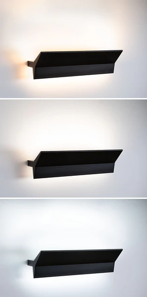 LED-Wandleuchte Stine Typ B - Metall Schwarz - 1-flammig - Schwarz - Image 6