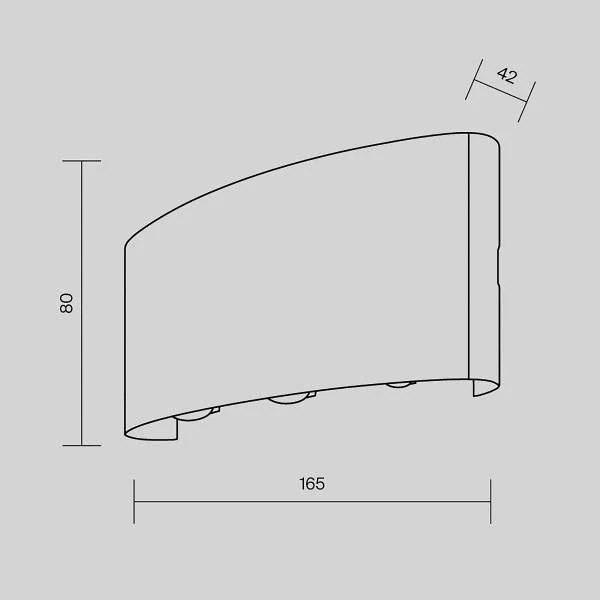 LED-Wandleuchte Strato - Mischmetall - 1-flammig - Image 6