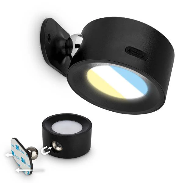 LED-Wandleuchte Tari dimmbar - Polypropylen - Schwarz - Image 4