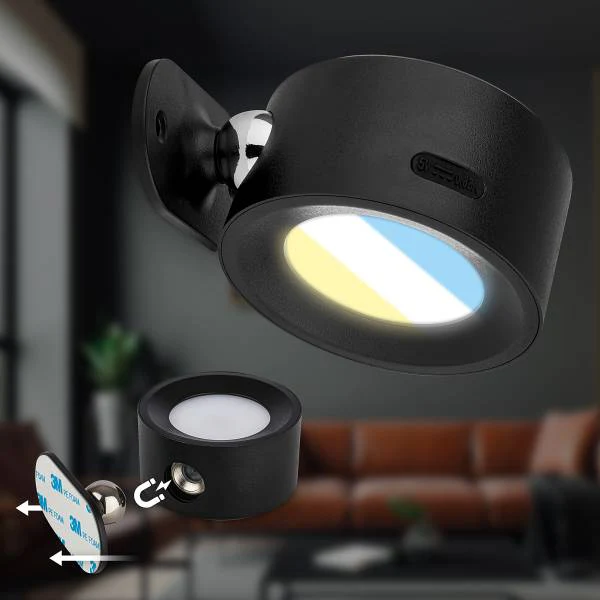 LED-Wandleuchte Tari dimmbar - Polypropylen - Schwarz - Image 5