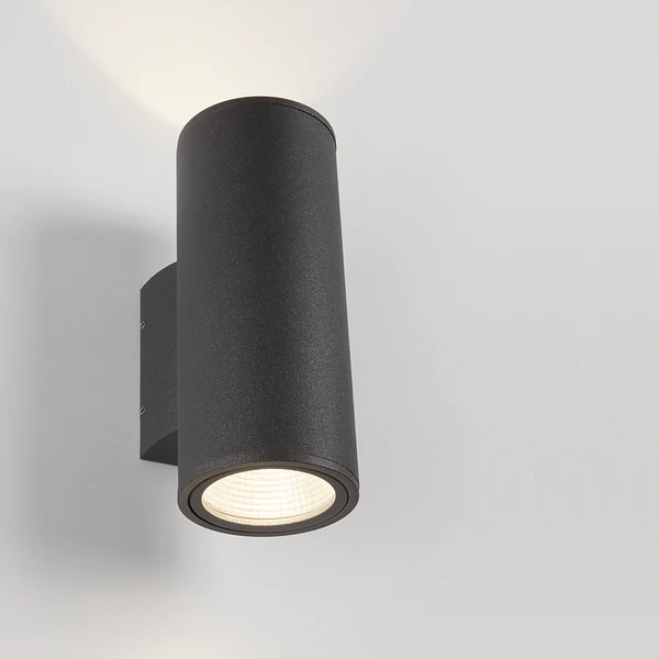 LED-Wandleuchte Up Down 2-flammig - Aluminium - Graphit - Image 3