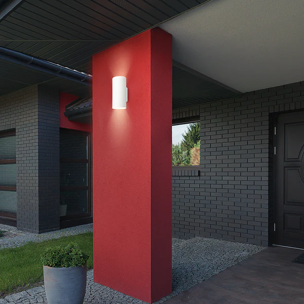 LED-Wandleuchte Upsa - Kunststoff - 1-flammig - Weiß - Image 3