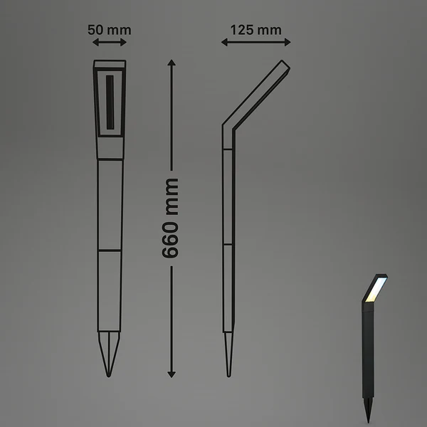 LED-Wegeleuchte Dyna - Aluminium - Schwarz - 1-flammig - Image 10