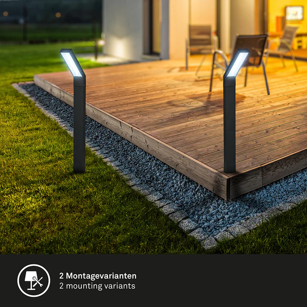 LED-Wegeleuchte Dyna - Aluminium - Schwarz - 1-flammig - Image 8