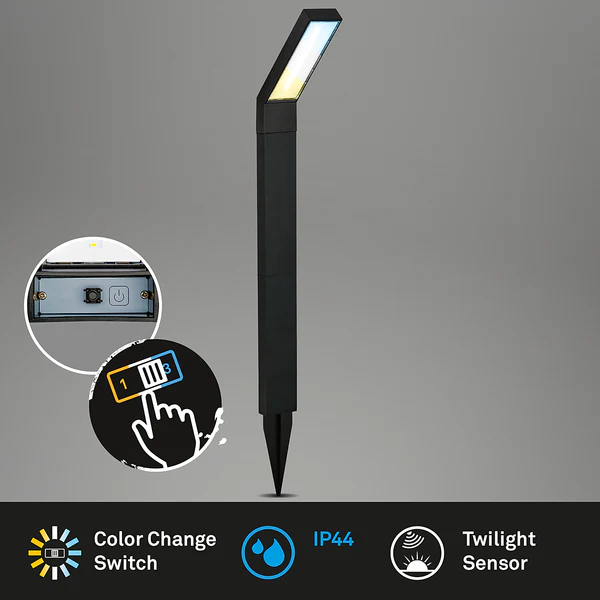 LED-Wegeleuchte Dyna - Aluminium - Schwarz - 1-flammig - Image 9