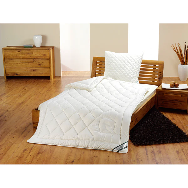 Leicht-Steppbett kbA Baumwolle - Baumwolle - Weiß - 155 x 220 cm - Image 2