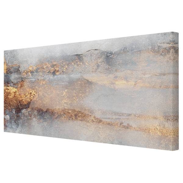 Leinwandbild Nebel Grau - Canvas / Fichte massiv - Grau / Mehrfarbig - 120 x 60 cm - Image 5