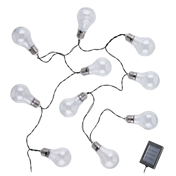 Lichterkette SUNLIGHT Solar - ABS - 10-flammig - Durchscheinend - Image 3