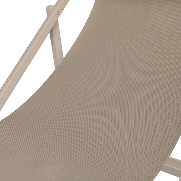 Liegestuhl Nivi 2er-Set - Stahl / Polyester - Beige - Image 8