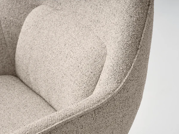 Loungesessel Baracoa - Bouclé / Stahl - Beige / Schwarz - Image 11