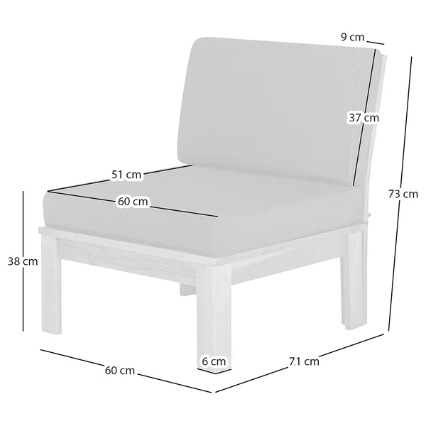 Loungesessel LEXI - Webstoff / Akazie massiv - Anthrazit - Image 15