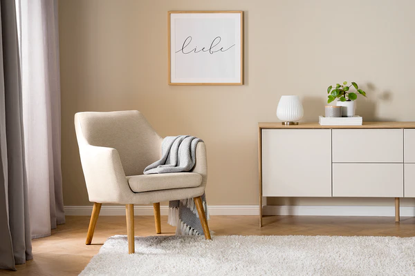Loungesessel NICHOLAS - Webstoff Stefka: Beige - Image 2