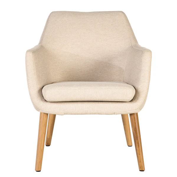 Loungesessel NICHOLAS - Webstoff Stefka: Beige - Image 4