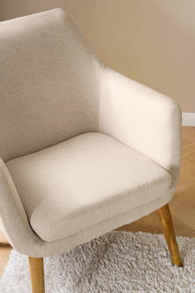 Loungesessel NICHOLAS - Webstoff Stefka: Beige - Image 8