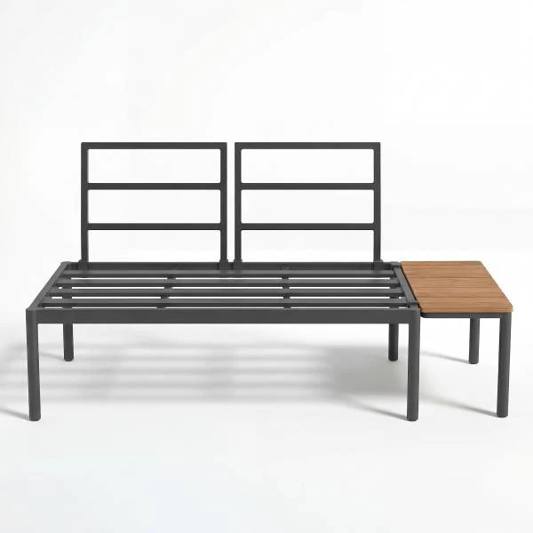 Loungeset Cuva 3-teilig - Aluminium - Grau - Image 10