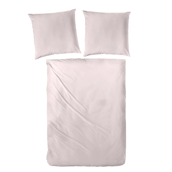 Luxus-Satin-Bettwäsche Montainville - Baumwolle - Rosa - 200 x 200 cm + 2 Kissen 80 x 80 cm