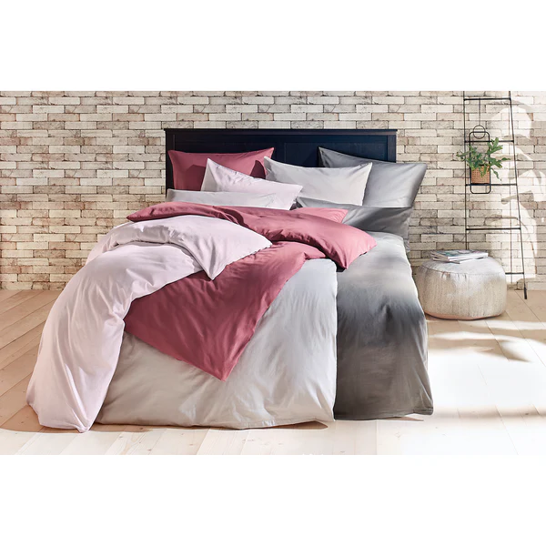 Luxus-Satin-Bettwäsche Montainville - Baumwolle - Rosa - 200 x 200 cm + 2 Kissen 80 x 80 cm - Image 2