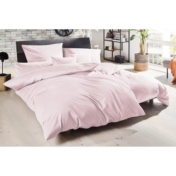 Luxus-Satin-Bettwäsche Montainville - Baumwolle - Rosa - 200 x 200 cm + 2 Kissen 80 x 80 cm - Image 3